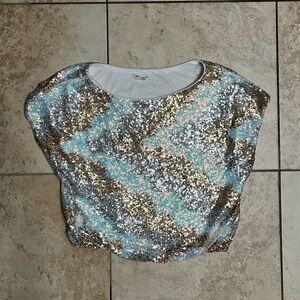Metallic Sequin top